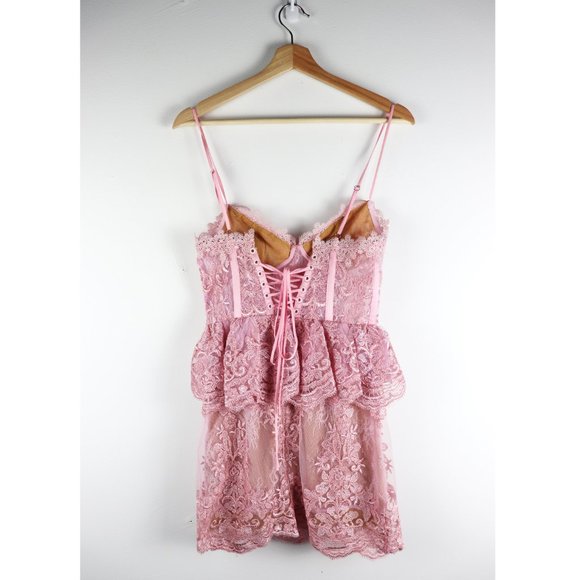 NEW V. Chapman Poppy Lace Dress in Pink Lavender 0 - Picture 8 of 8